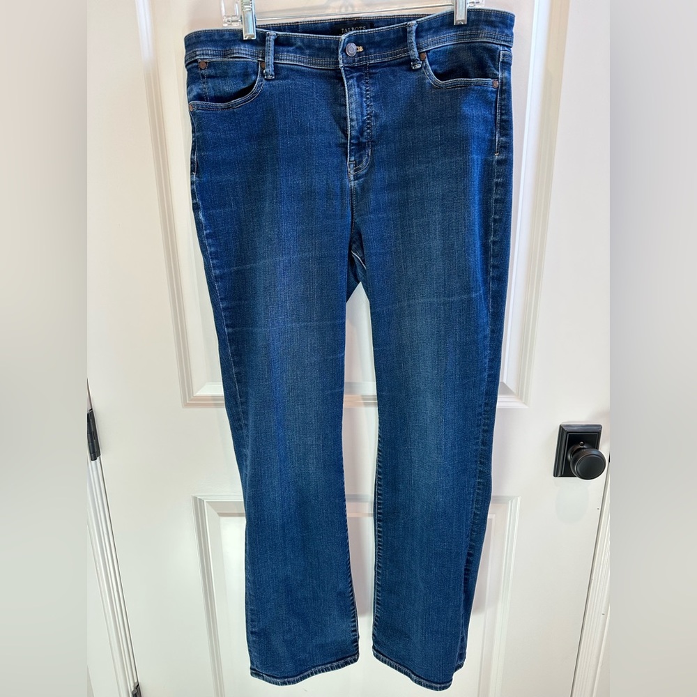 Talbots Flawless Size 14 High-waist Barely Boot Jeans